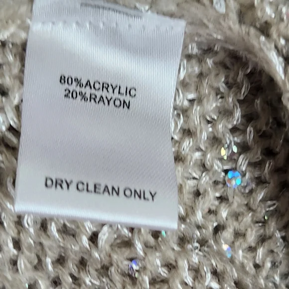 Alberto Makali New York Knit Shawl Metallic Glitter Tie Dye Womens Size L/XL - Picture 11 of 12